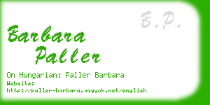 barbara paller business card